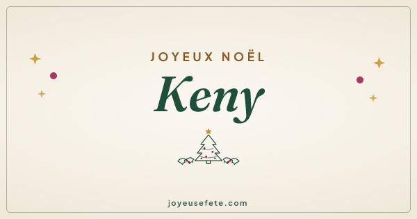 Image « Joyeux Noël Keny » au format large