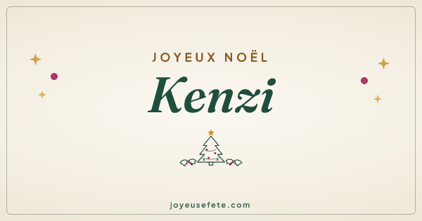 Image « Joyeux Noël Kenzi » au format large