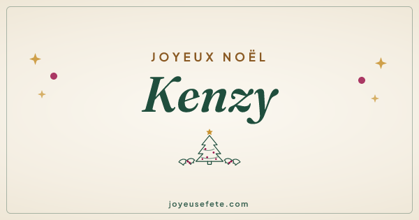 Image « Joyeux Noël Kenzy » au format large