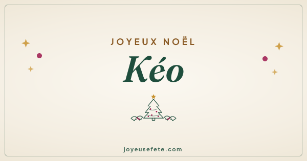 Image « Joyeux Noël Kéo » au format large