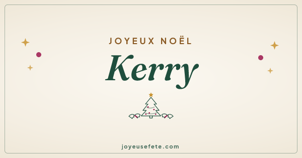 Image « Joyeux Noël Kerry » au format large