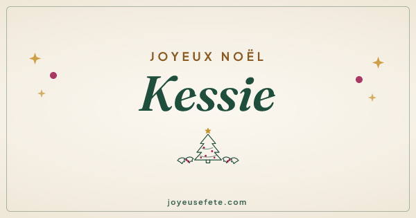 Image « Joyeux Noël Kessie » au format large