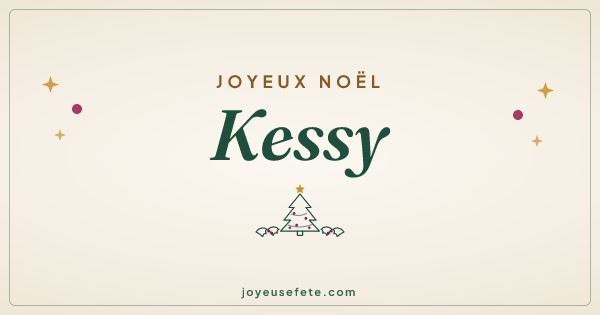 Image « Joyeux Noël Kessy » au format large