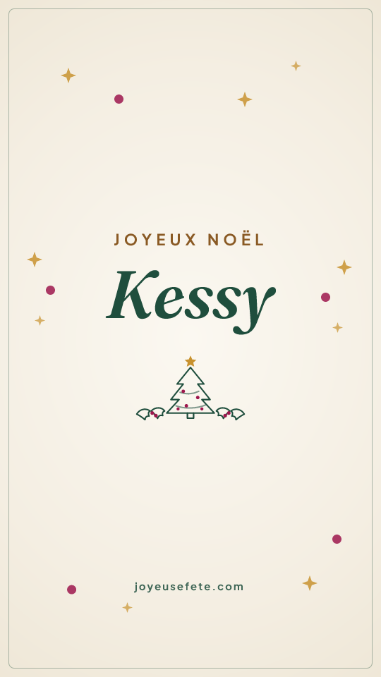 Image « Joyeux Noël Kessy » au format story