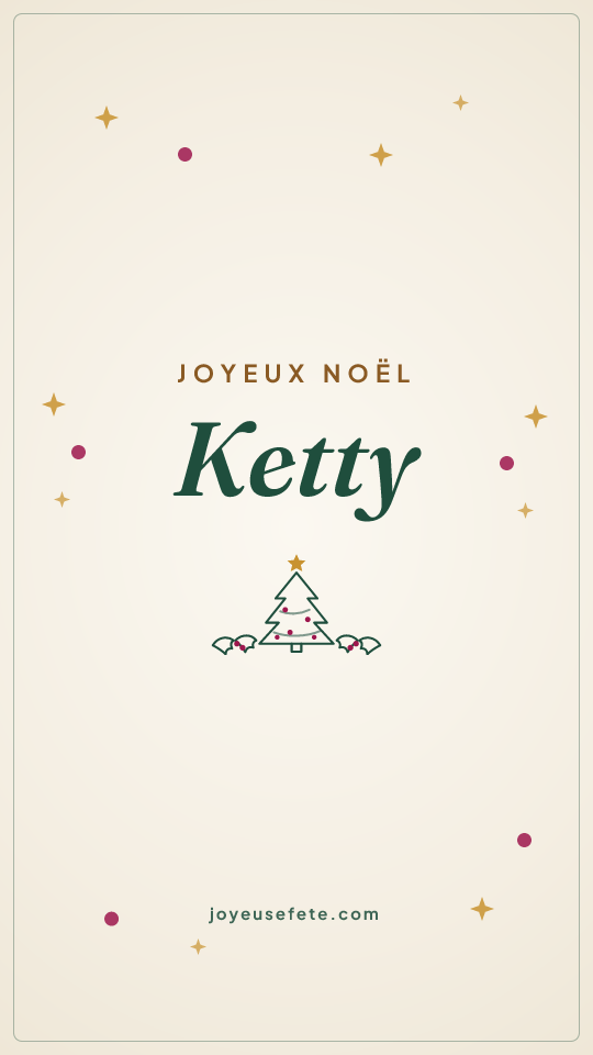 Image « Joyeux Noël Ketty » au format story