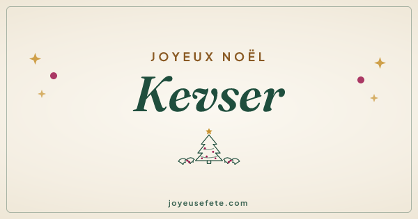 Image « Joyeux Noël Kevser » au format large