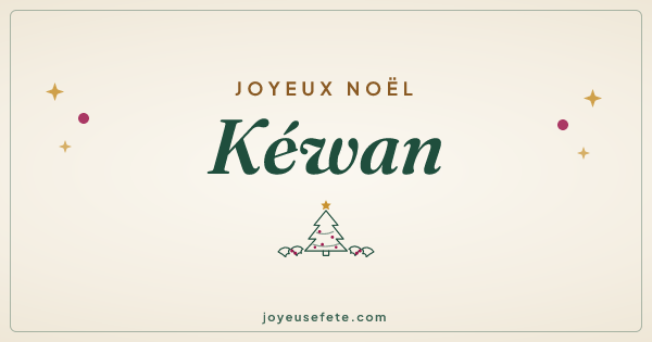 Image « Joyeux Noël Kéwan » au format large