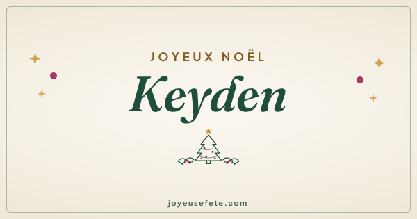 Image « Joyeux Noël Keyden » au format large