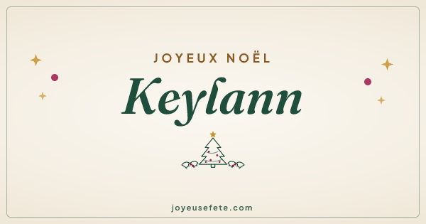 Image « Joyeux Noël Keylann » au format large