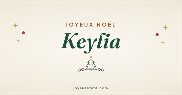 Image « Joyeux Noël Keylia » au format large