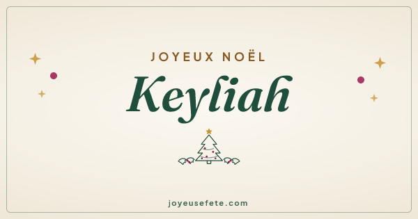 Image « Joyeux Noël Keyliah » au format large