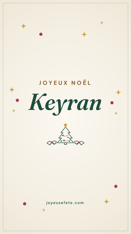 Image « Joyeux Noël Keyran » au format story