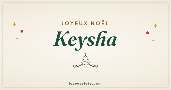 Image « Joyeux Noël Keysha » au format large