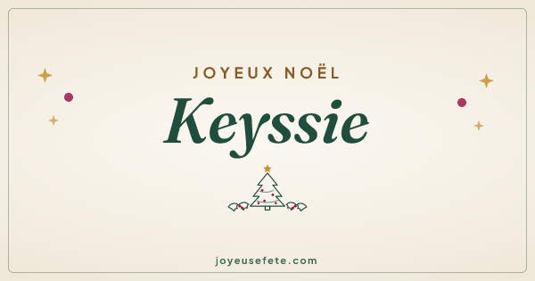Image « Joyeux Noël Keyssie » au format large