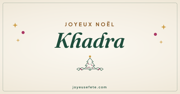 Image « Joyeux Noël Khadra » au format large