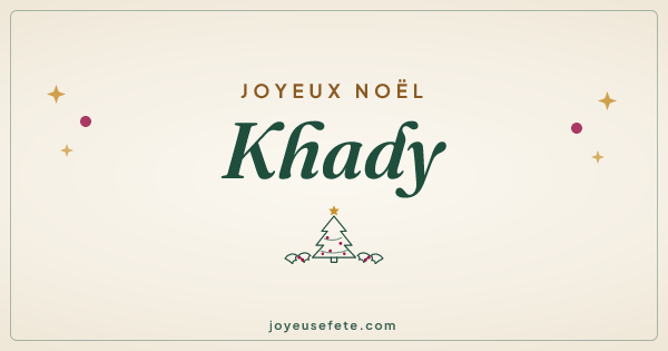 Image « Joyeux Noël Khady » au format large