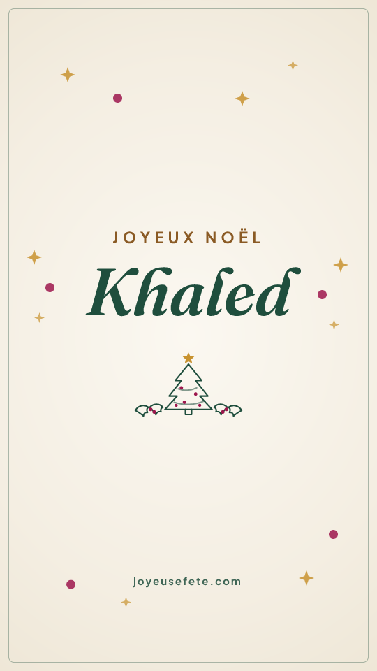 Image « Joyeux Noël Khaled » au format story