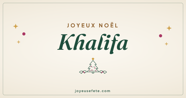 Image « Joyeux Noël Khalifa » au format large