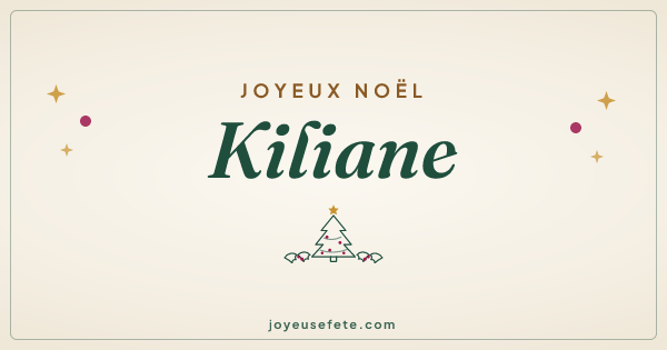 Image « Joyeux Noël Kiliane » au format large