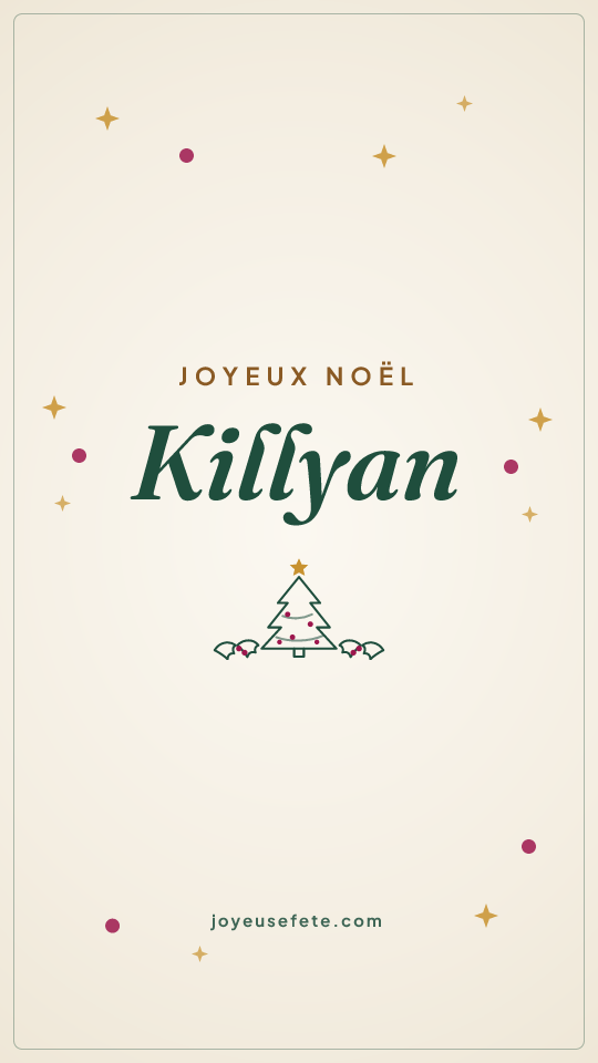 Image « Joyeux Noël Killyan » au format story