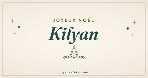 Image « Joyeux Noël Kilyan » au format large