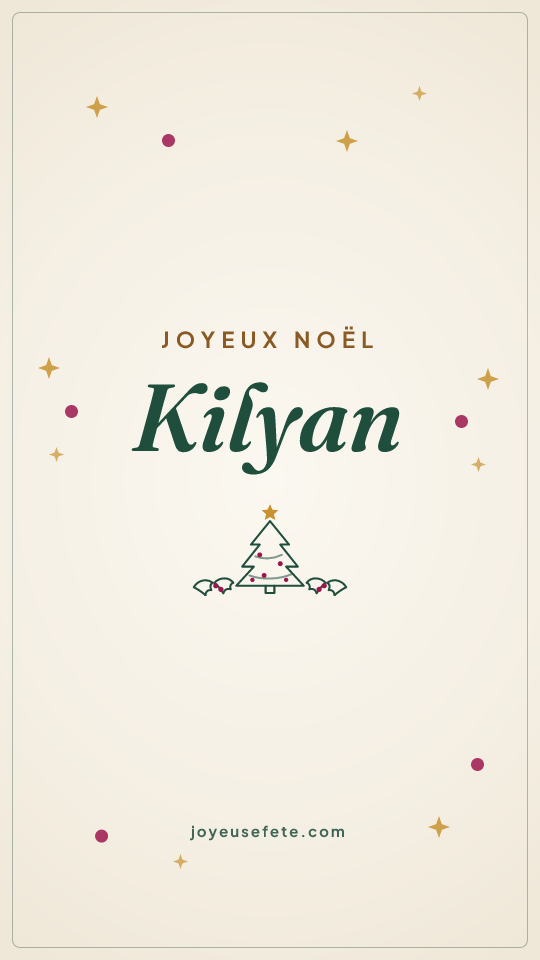 Image « Joyeux Noël Kilyan » au format story