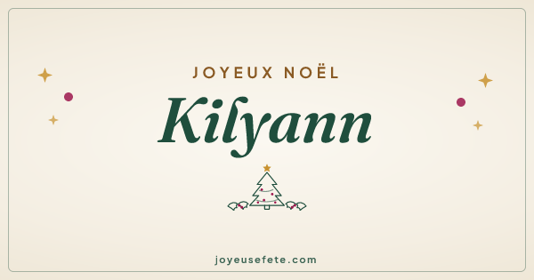 Image « Joyeux Noël Kilyann » au format large