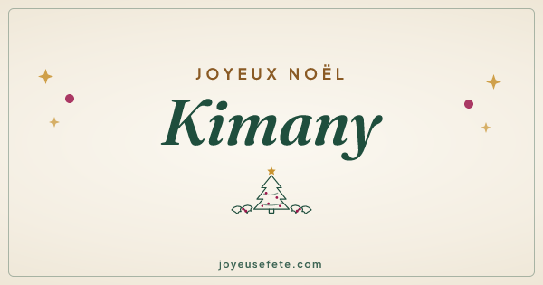 Image « Joyeux Noël Kimany » au format large