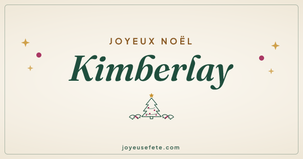 Image « Joyeux Noël Kimberlay » au format large