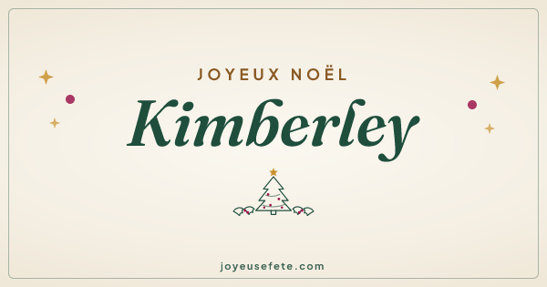 Image « Joyeux Noël Kimberley » au format large