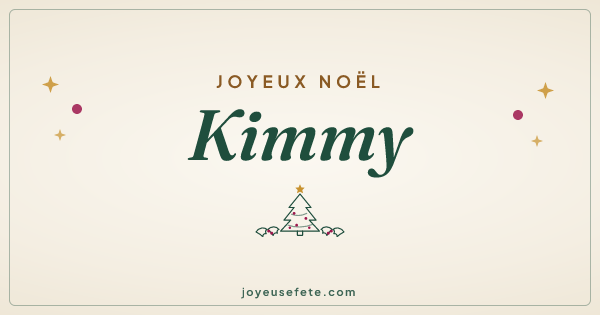 Image « Joyeux Noël Kimmy » au format large