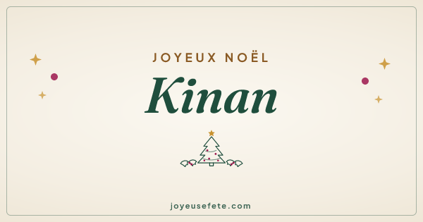 Image « Joyeux Noël Kinan » au format large