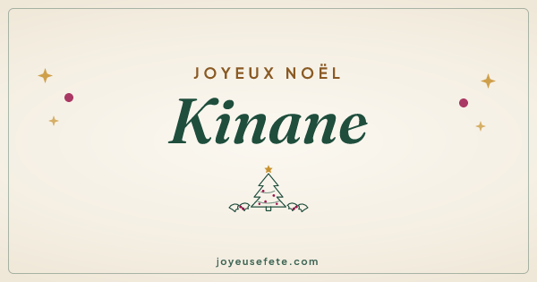 Image « Joyeux Noël Kinane » au format large