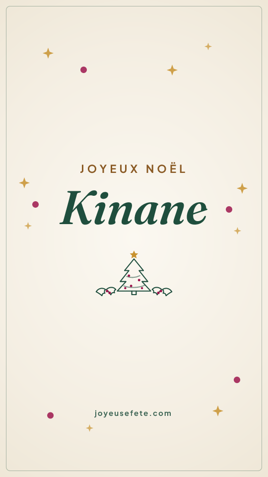 Image « Joyeux Noël Kinane » au format story