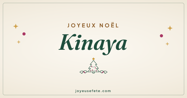 Image « Joyeux Noël Kinaya » au format large