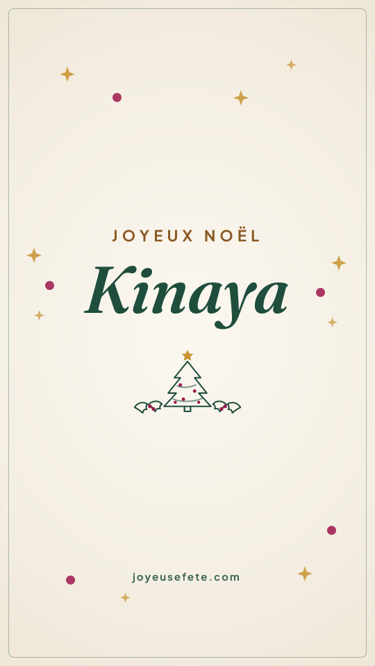 Image « Joyeux Noël Kinaya » au format story
