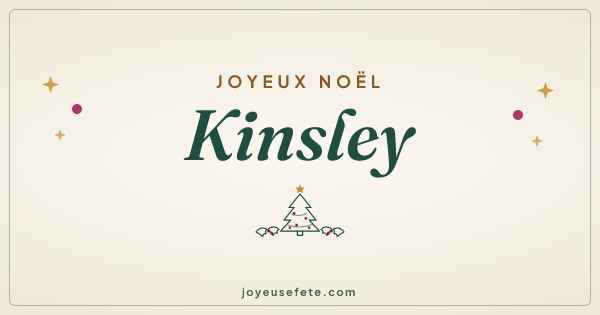 Image « Joyeux Noël Kinsley » au format large
