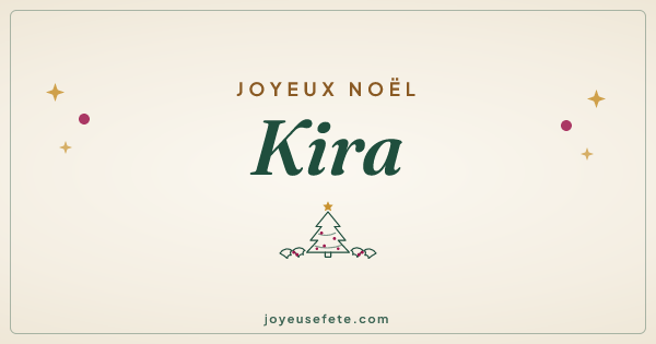 Image « Joyeux Noël Kira » au format large