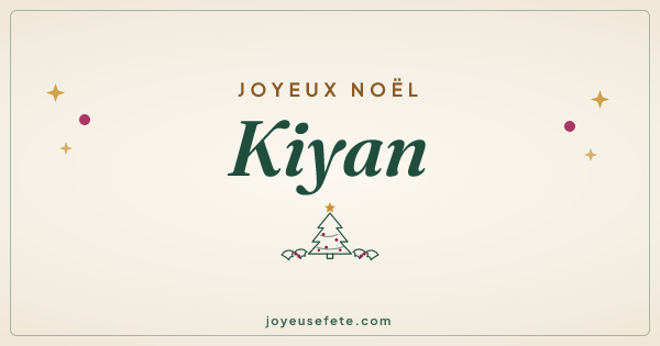 Image « Joyeux Noël Kiyan » au format large