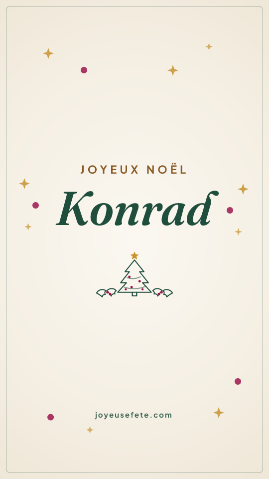 Image « Joyeux Noël Konrad » au format story