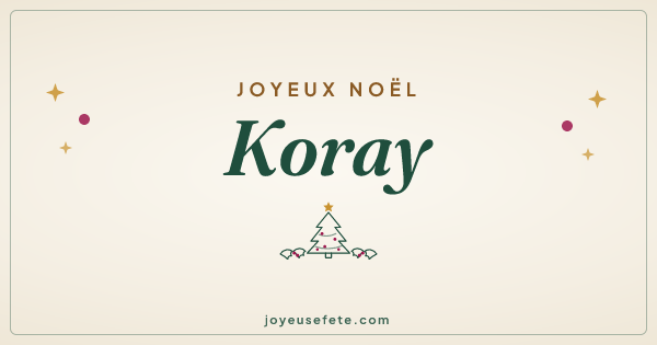 Image « Joyeux Noël Koray » au format large