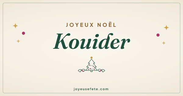 Image « Joyeux Noël Kouider » au format large