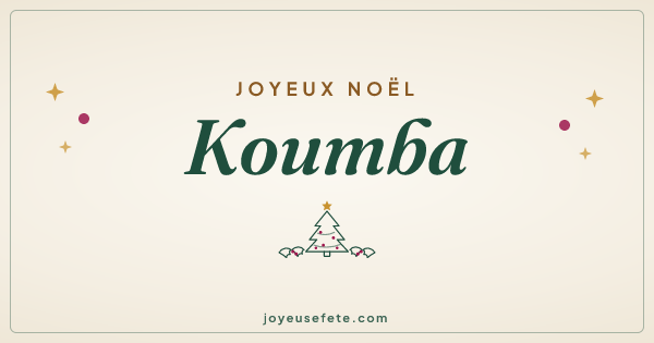 Image « Joyeux Noël Koumba » au format large