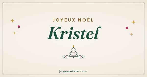 Image « Joyeux Noël Kristel » au format large