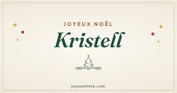 Image « Joyeux Noël Kristell » au format large