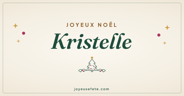 Image « Joyeux Noël Kristelle » au format large