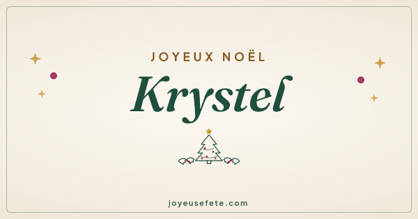 Image « Joyeux Noël Krystel » au format large
