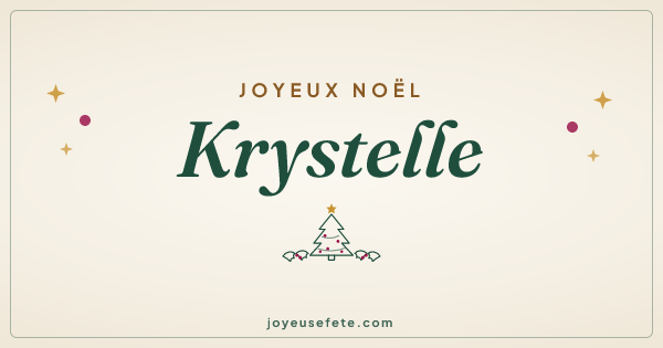 Image « Joyeux Noël Krystelle » au format large