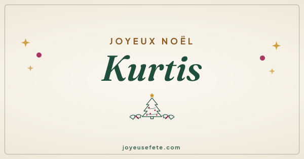 Image « Joyeux Noël Kurtis » au format large