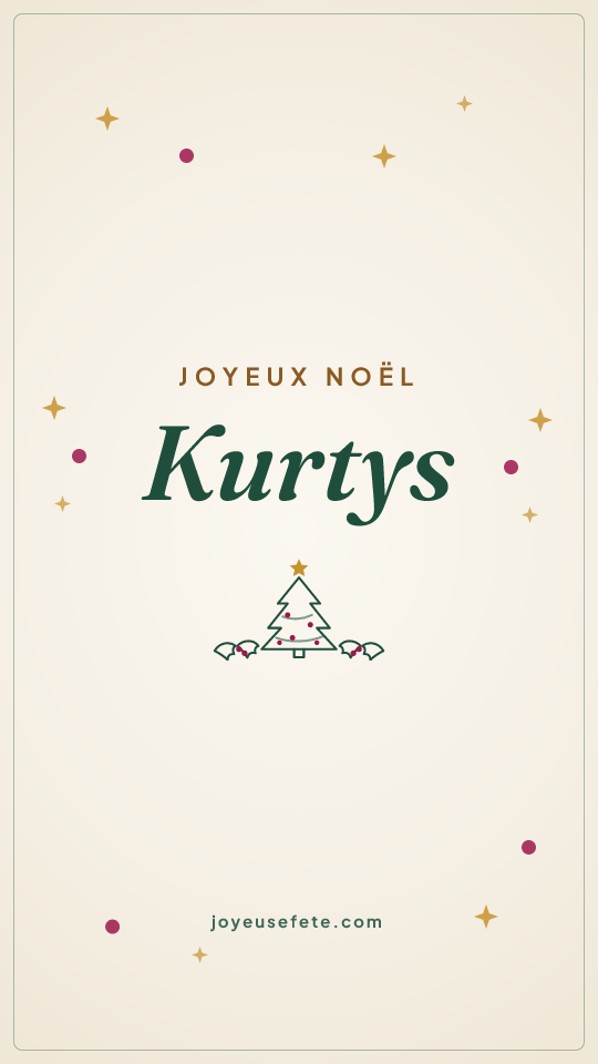Image « Joyeux Noël Kurtys » au format story